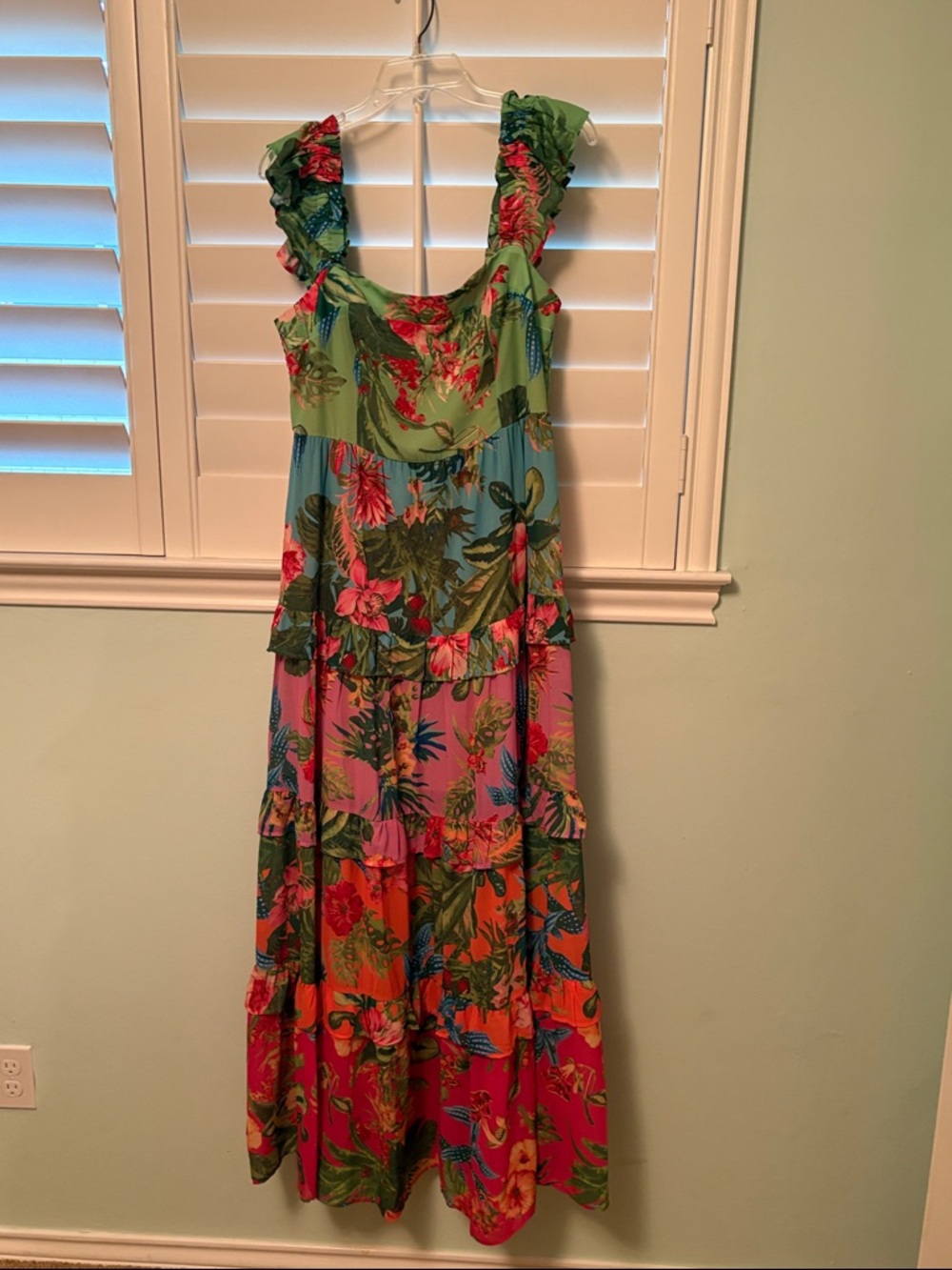 AVARA Flying Tomato Ivy Multi Floral Tiered Maxi Dress
